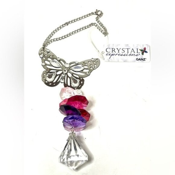 GANZ Crystal Expressions Flutter and Sparkle Hanging Sun Catcher​ New with Tags - Picture 1 of 5